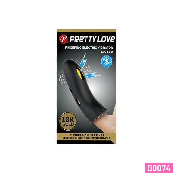 Bao cao su ng&oacute;n tay Pretty Love Marico 18k Gold rung mạnh pin sạc