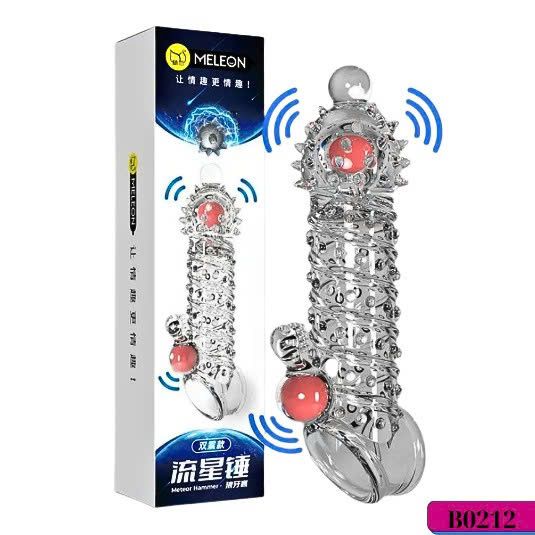 Bao cao su Meleon d&agrave;i 18.6cm c&oacute; gai c&oacute; rung b&uacute;a sao băng