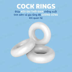 V&ograve;ng đeo Cock Rings k&eacute;o d&agrave;i thời gian, gia tăng kho&aacute;i cảm