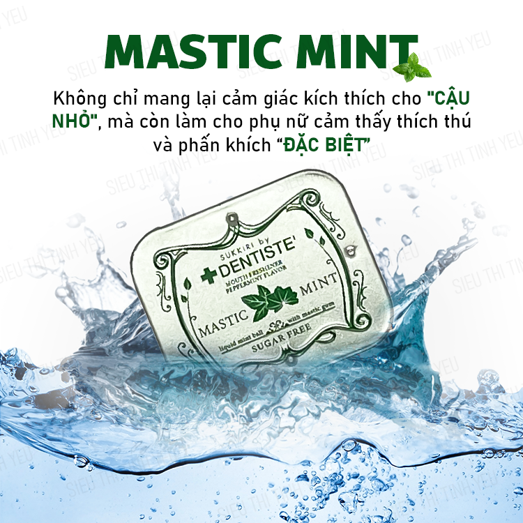 Kẹo ngậm BJ Love Mint by Dentiste Mastic Mint