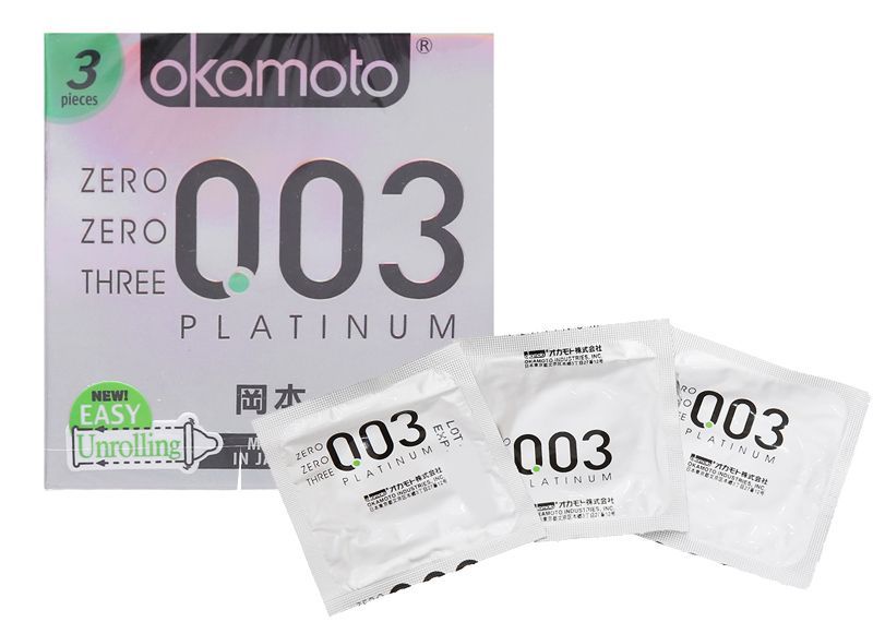 Bao Cao Su Cao Cấp Okamoto Platinum 0.03