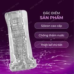 &Acirc;m đạo giả cầm tay Masturbator Red trong suốt