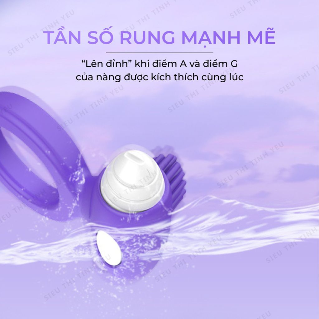 V&ograve;ng đeo Aichao k&eacute;o d&agrave;i thời gian c&oacute; rung đa chế độ gai nổi lớn d&ugrave;ng pin