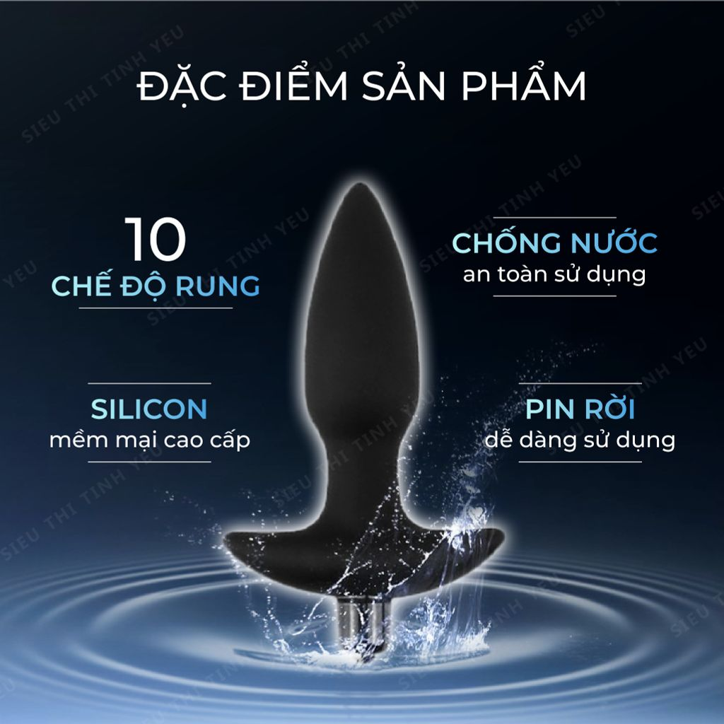 Trứng rung hậu m&ocirc;n LoveToy Fantasy Anal Plug
