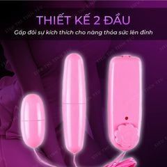 Trứng rung 2 đầu d&ugrave;ng pin