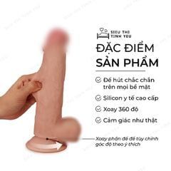 Dương vật giả d&iacute;nh tường Lovetoy Sliding Skin