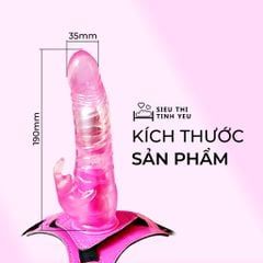 Dương vật giả c&oacute; d&acirc;y đeo Aphrodisia Harness Rabbit Dong