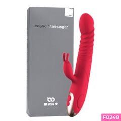 Dương vật giả cao cấp Libo tai thỏ 8 chế độ rung thụt d&ugrave;ng sạc