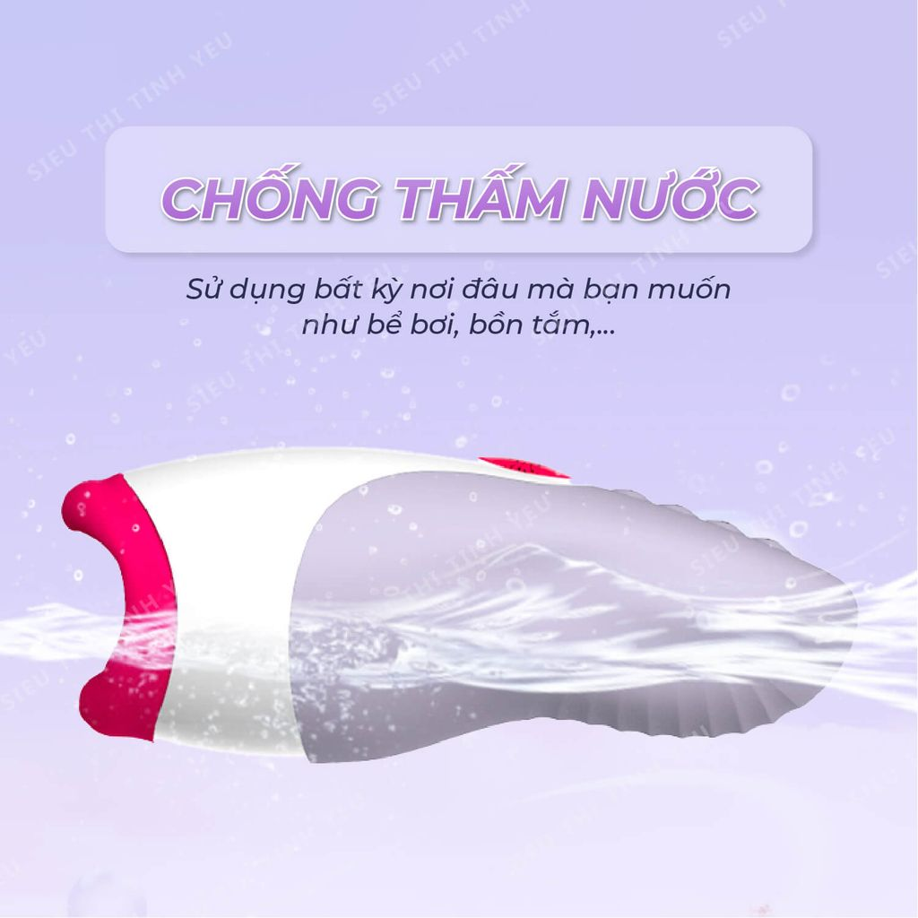 &Acirc;m đạo giả Leten Realistic Oral Sex 7 chế độ rung