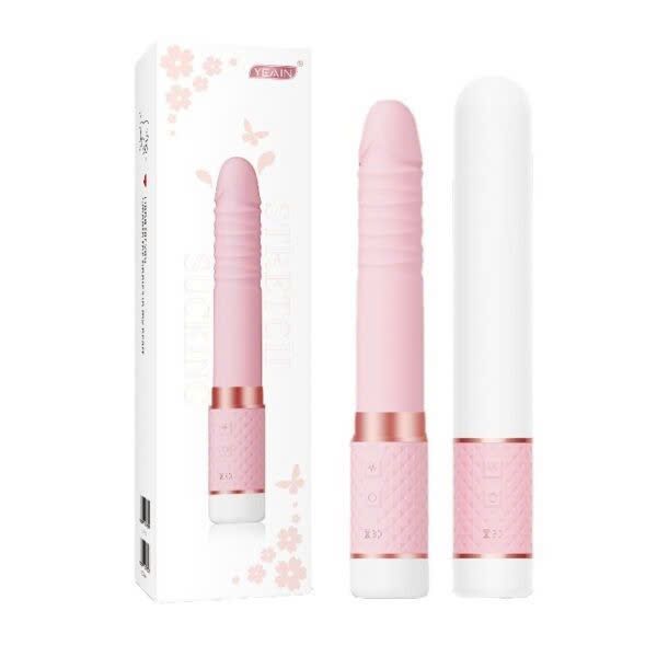Dương vật Yeain 2in1 rung thụt b&uacute; nhiệt