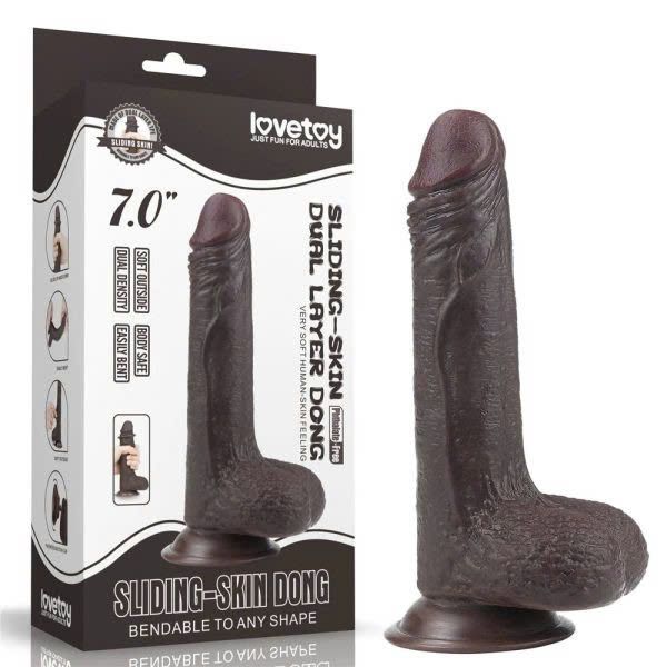 DƯƠNG VẬT LOVETOY DA ĐEN 7 IN
