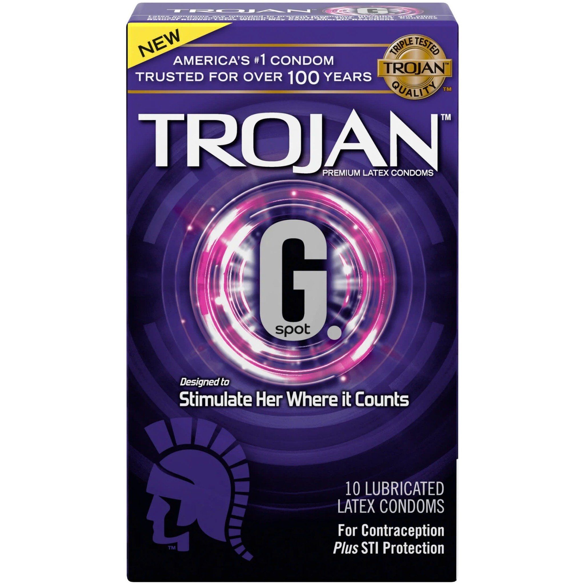 Bao cao su k&iacute;ch th&iacute;ch điểm G nữ Trojan G Spot