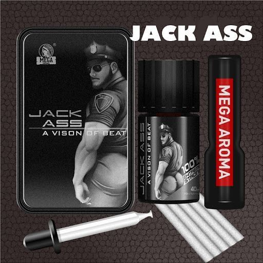 Combo chai h&iacute;t tăng kho&aacute;i cảm Popper Jack Ass | Chai 40ml + 10ml