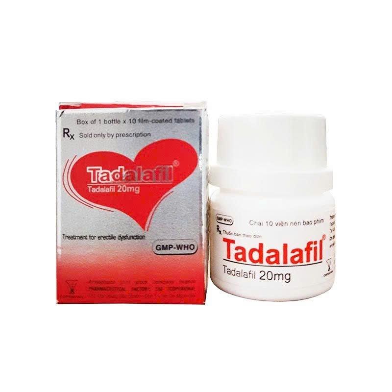 Vi&ecirc;n uống Tadalaafil 20mg