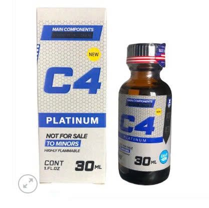 Popper C4 platinum 30ml hương thơm bạc h&agrave;