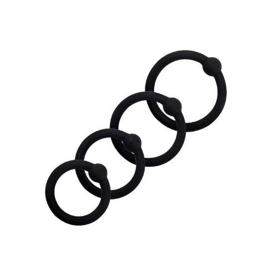 Bộ 4 v&ograve;ng đeo dương vật silicon cao cấp si&ecirc;u đ&agrave;n hồi