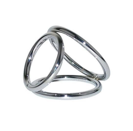 Vòng đeo dương vật inox 3 trong 1