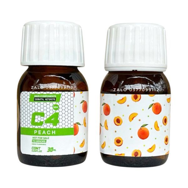 Popper C4 Peach Hương Đ&agrave;o 30ml