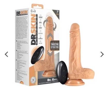 Dương Vật Giả Size Nhỏ Dr Skin Rung Thụt Ngo&aacute;y Điều Khiển Từ Xa USA (DVT16)