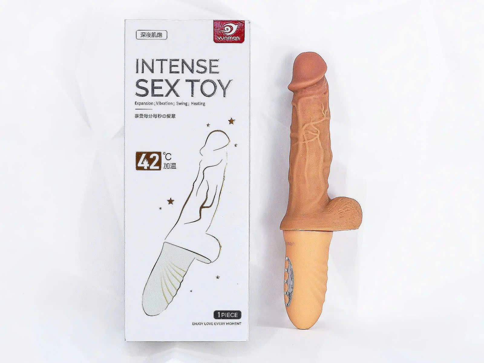 M&aacute;y massage hỗ trợ nữ giải tỏa Intense rung thụt, ph&aacute;t nhiệt 42 độ