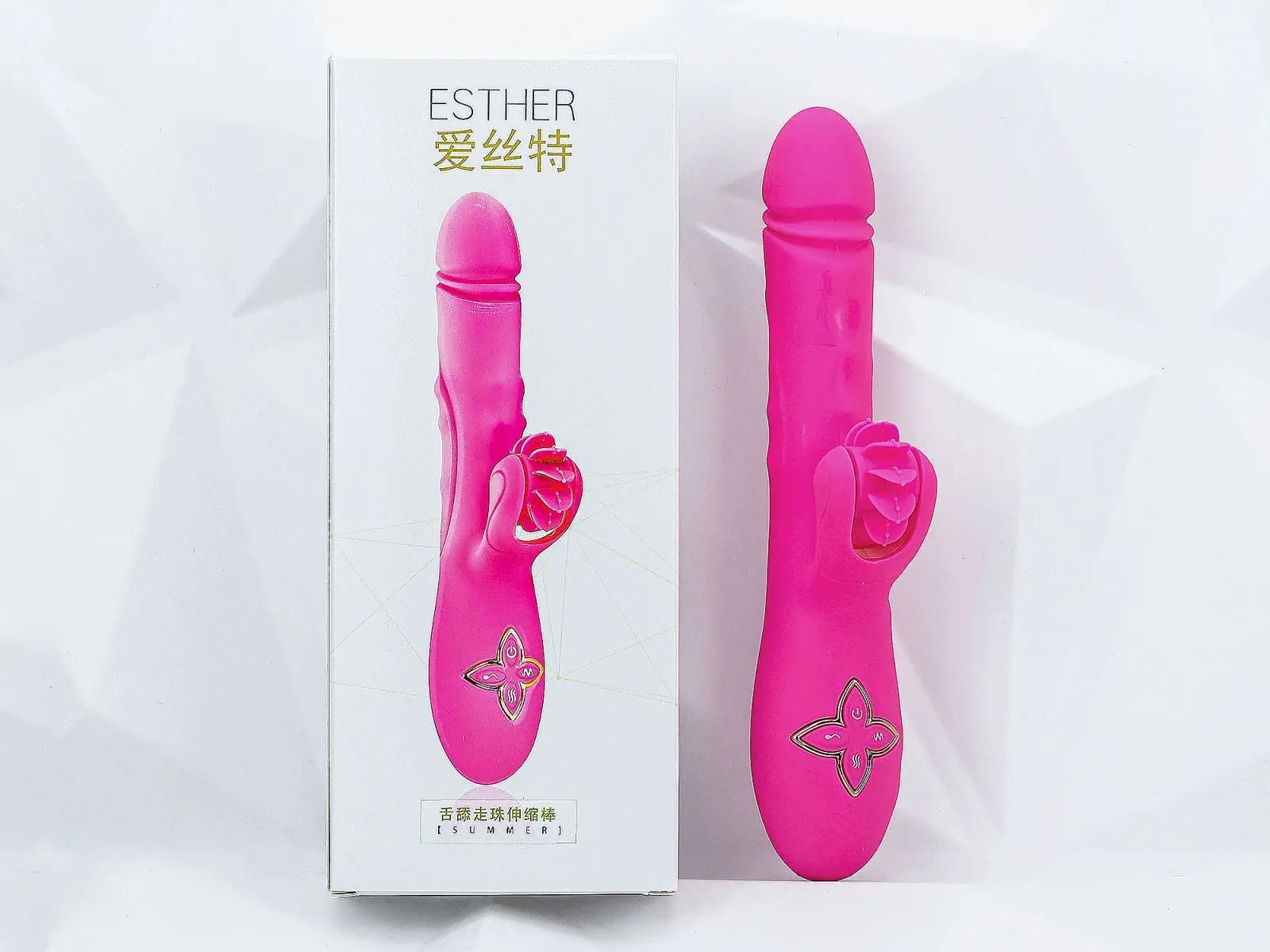 Dương v&acirc;̣t giả lưỡi cao cấp Esther bi xoay Rung - Thụt