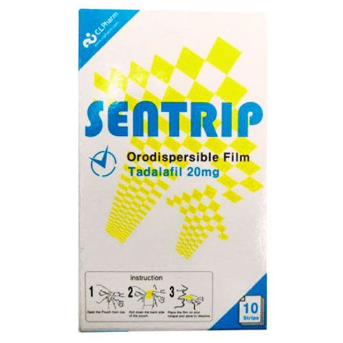 Tem Ngậm Sentrip 20mg Hàn Quốc Chính Hãng Hộp 10 Tem
