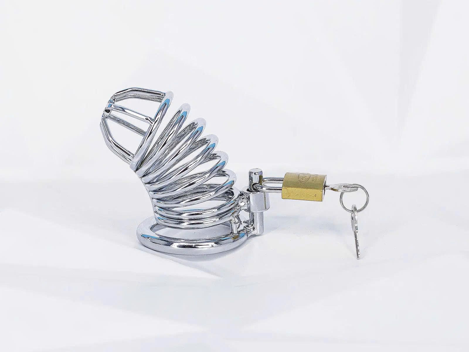 Đồ chơi bạo d&acirc;m khóa dương v&acirc;̣t inox Ch&iacute;nh H&atilde;ng