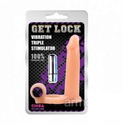 Đ&ocirc;n Dương Vật Rung 2 Đầu Gel Lock