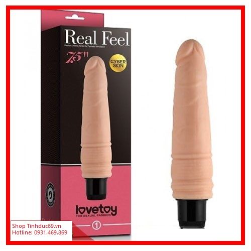 Dương Vật Si&ecirc;u Mềm Mịn Rung Mạnh Real Fell (C560)
