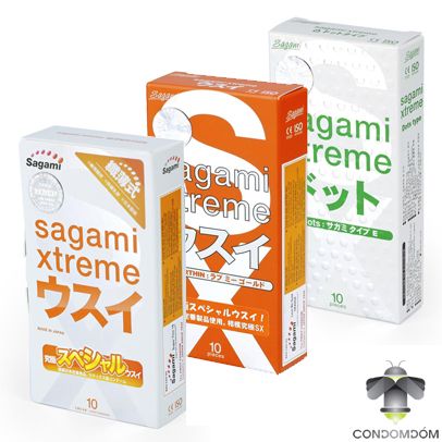 Combo 30 chiếc bao cao su Sagami si&ecirc;u mỏng, gai to&agrave;n th&acirc;n