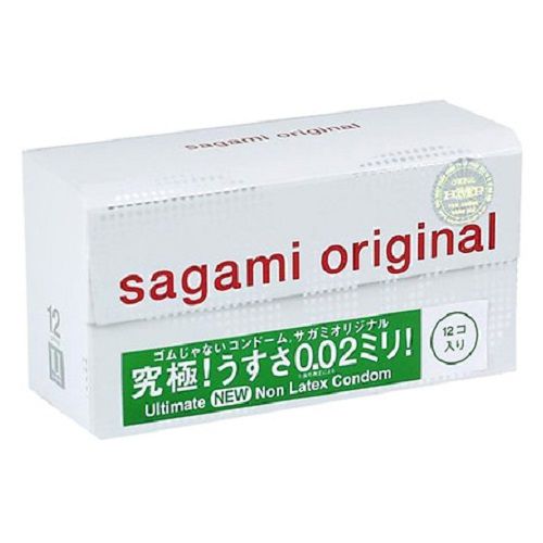 Bao cao su Sagami Original 0.02 cực si&ecirc;u mỏng hộp 12 chiếc