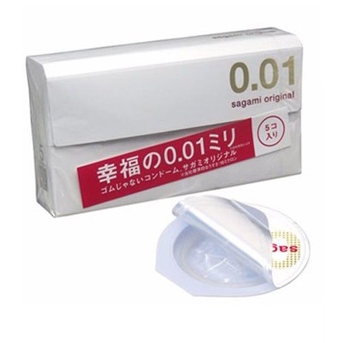 Bao cao su Sagami Original 0.01 si&ecirc;u mỏng  TG hộp 5 chiếc