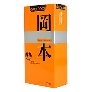 Bao cao su Okamoto Orange si&ecirc;u mỏng hương cam nhiều gel hộp 10 chiếc