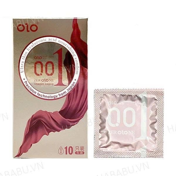 Bao cao su si&ecirc;u mỏng Olo Thin Square Gold