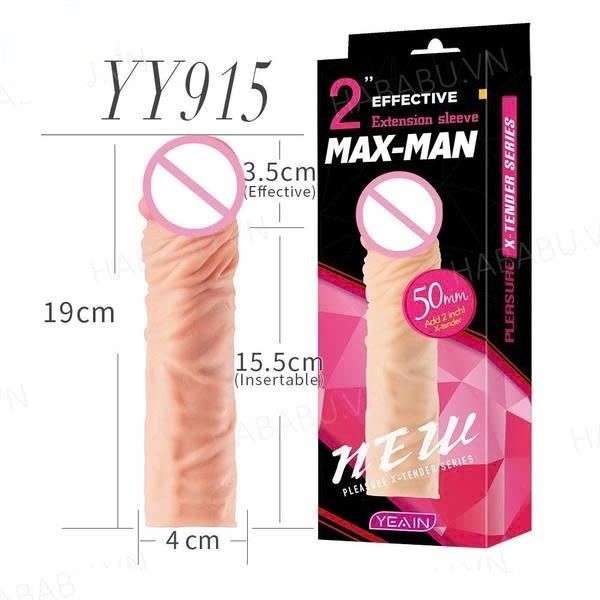 Bao cao su đ&ocirc;n d&ecirc;n Max-Man YY915