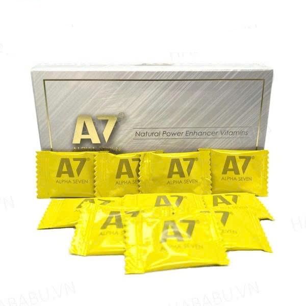 Kẹo s&acirc;m tăng cường sinh l&yacute; A7 Alpha Seven hộp 10 vi&ecirc;n