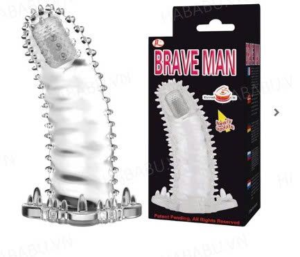 Bao cao su đ&ocirc;n d&ecirc;n Brave Man Gai rung đầu tăng k&iacute;ch thước ch&iacute;nh h&atilde;ng