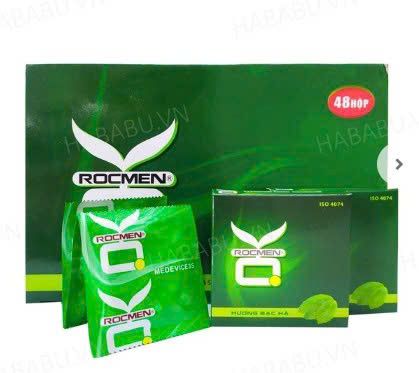 Bao cao su gia đ&igrave;nh Ok Rocmen Bạc H&agrave; hộp 144 chiếc ch&iacute;nh h&atilde;ng