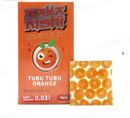 Bao cao su si&ecirc;u mỏng Nakanishi Cam hộp 4 chiếc ch&iacute;nh h&atilde;ng
