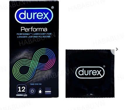 Bao cao su Durex Performa hộp 12 chiếc k&eacute;o d&agrave;i thời gian ch&iacute;nh h&atilde;ng