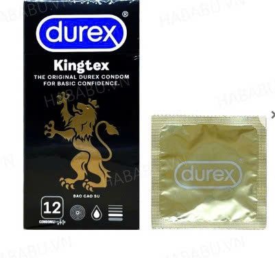Bao cao su si&ecirc;u mỏng Durex Kingtex hộp 12 chiếc