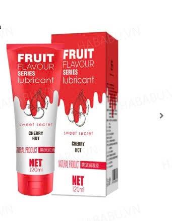 Gel tạo trơn Olo Sweet Secret Fruit Flavour cherry 120ml