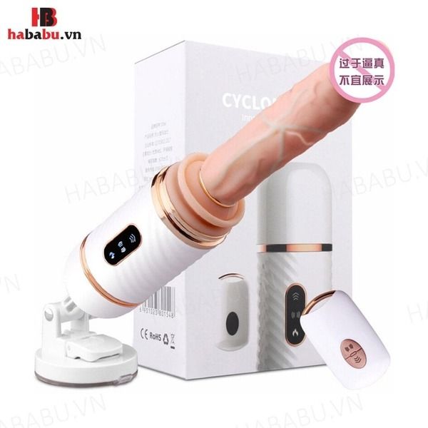 Dương vật giả h&iacute;t tường Dibe Cyclone Fire remote đa năng