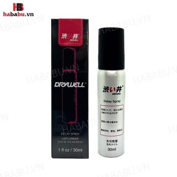 Xịt chống xuất tinh sớm Drywell Delay Spray 30ml