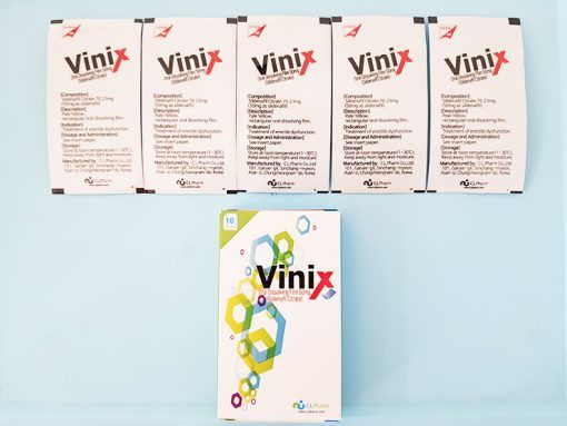 [ Cao cấp ] Kẹo ngậm hỗ trợ sinh l&yacute; ph&aacute;i mạnh Tem Vinix 50mg H&agrave;n Quốc