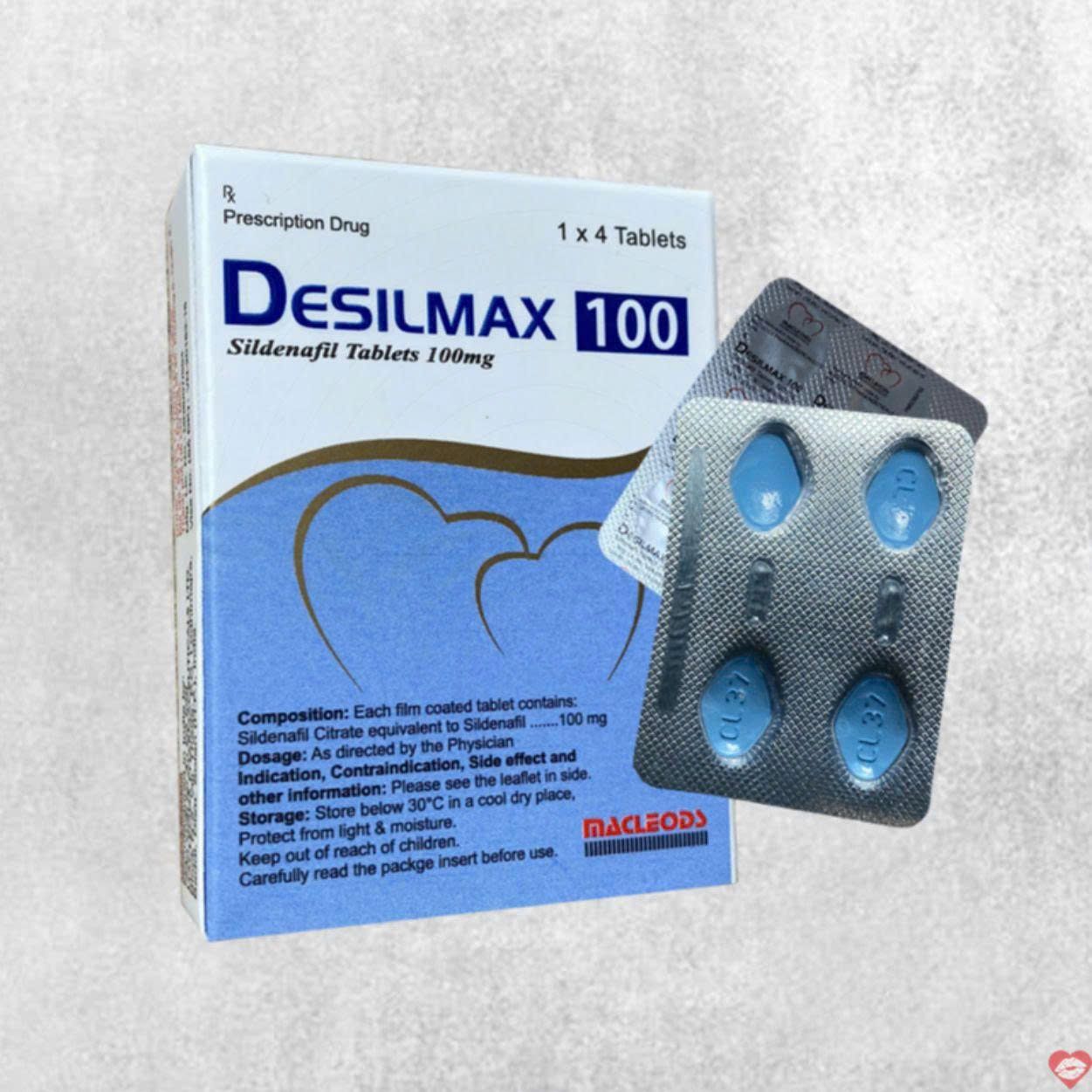 Vi&ecirc;n uống hỗ trợ ph&aacute;i mạnh tăng bản lĩnh đ&agrave;n &ocirc;ng Desilmax 100mg