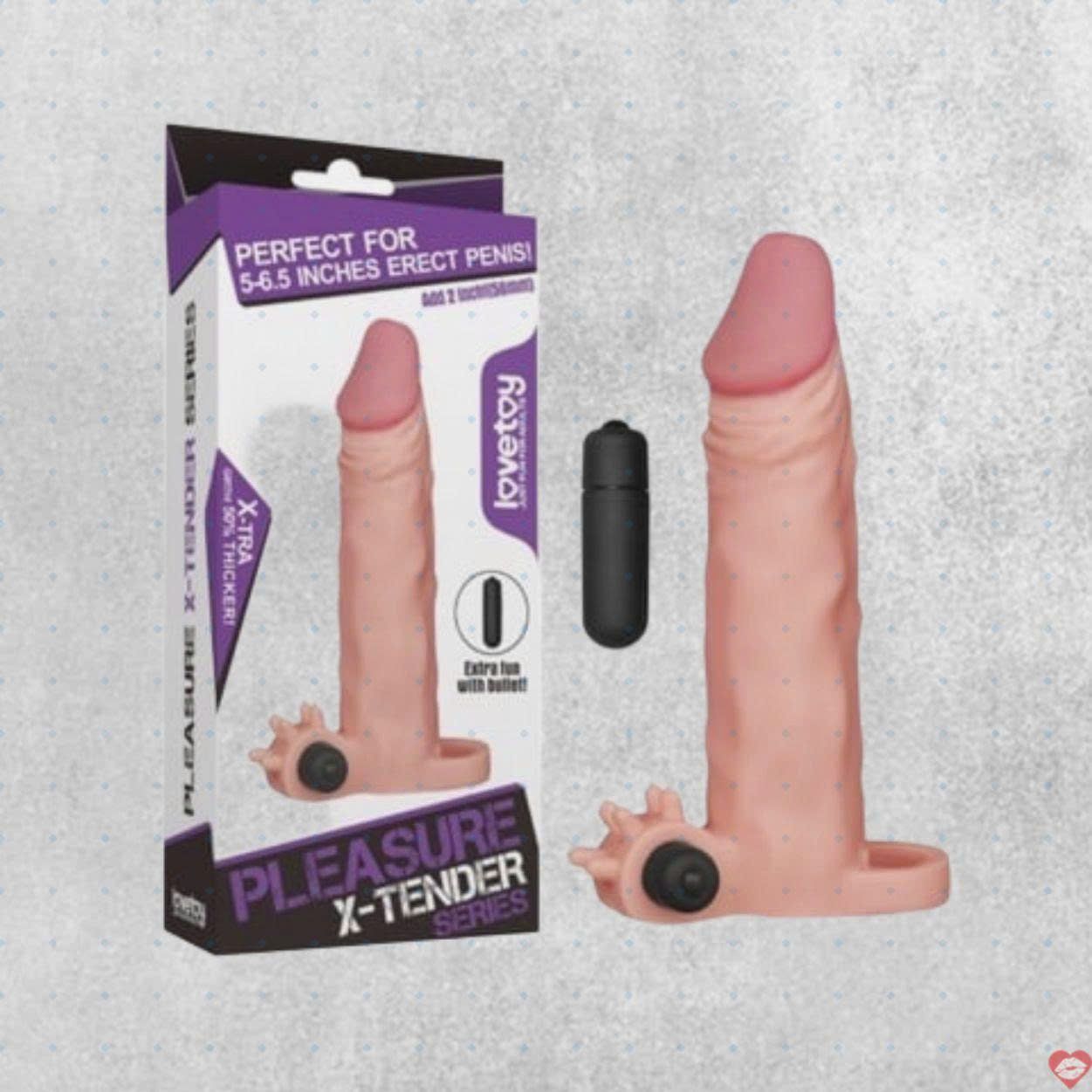 Bao cao su đ&ocirc;n d&ecirc;n rung mạnh Lovetoy Pleasure X-Tender