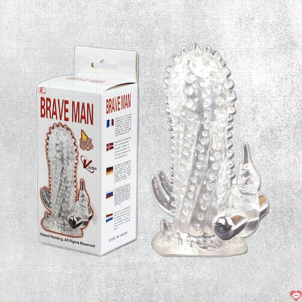 Bao cao su d&ocirc;n d&ecirc;n k&iacute;ch thước lớn c&oacute; rung Baile Braveman