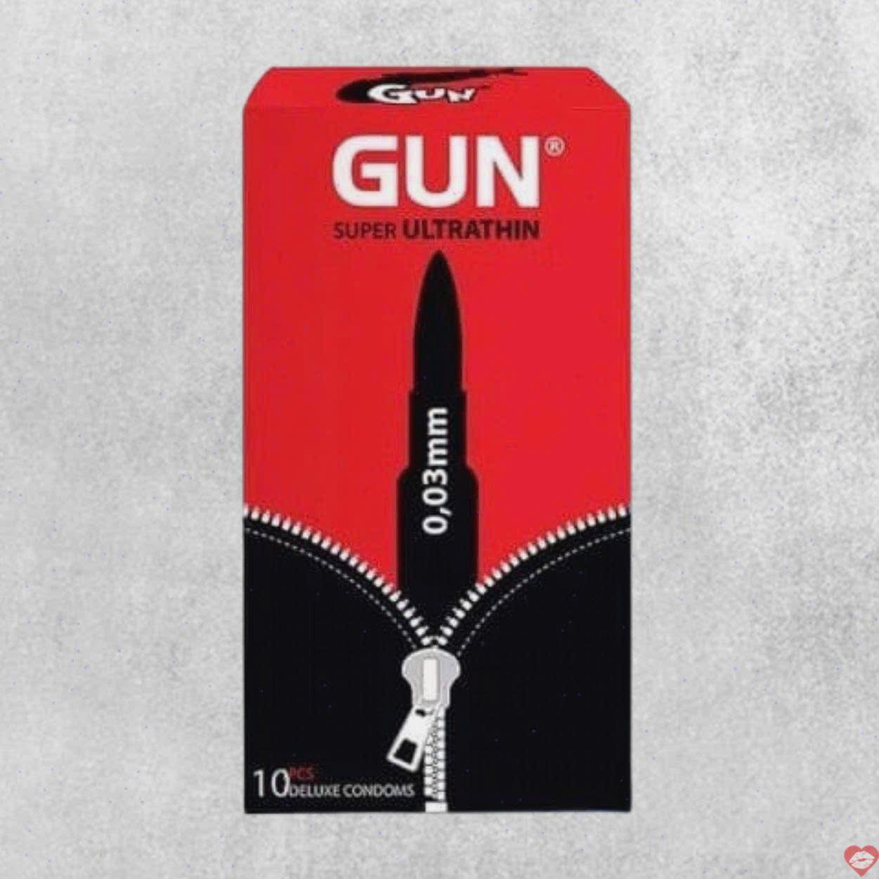 Bao cao su Gun si&ecirc;u mỏng 0.03mm thoải m&aacute;i hộp 10 c&aacute;i