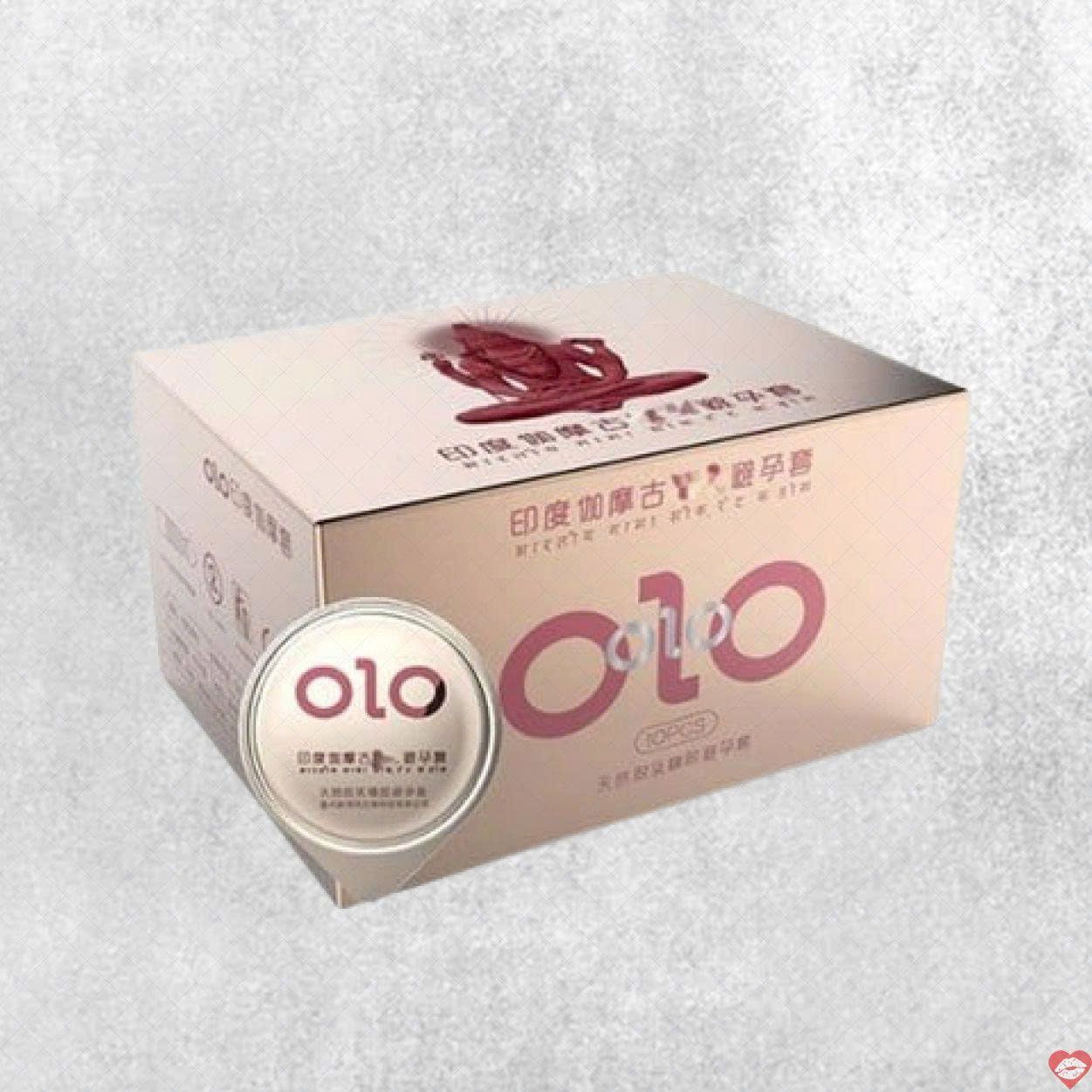 Bao cao su OLO 0.01 Gamma si&ecirc;u mỏng g&acirc;n gai k&eacute;o d&agrave;i 10 c&aacute;i